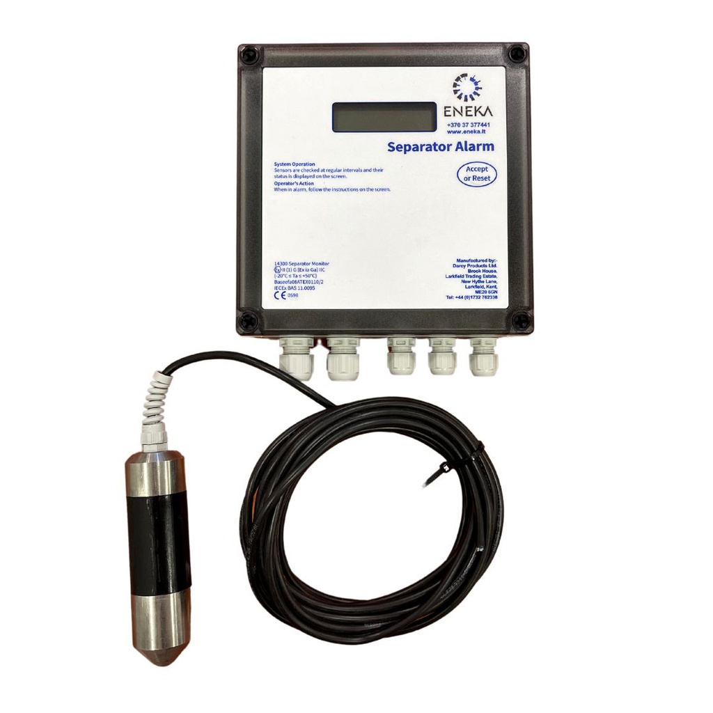 IP65 Separator Alarm 240V with high oil probe 