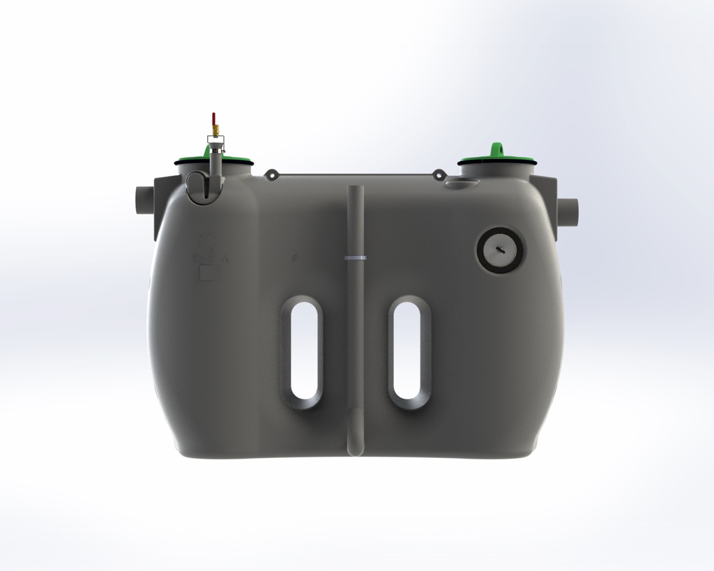 Antžeminis riebalų skirtuvas Greasly-10A-PRIMA (ENEKA, Iš kairės į dešinę)