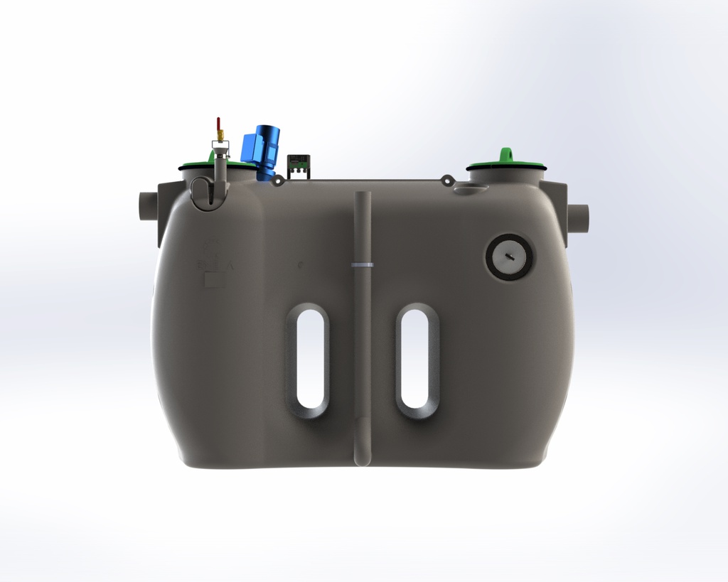 Antžeminis riebalų skirtuvas Greasly-10A-MIX (ENEKA, Iš kairės į dešinę)