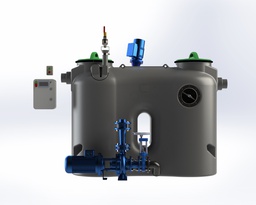 [201-0305] Free-standing Grease Separator Greasly-4A-PUMP